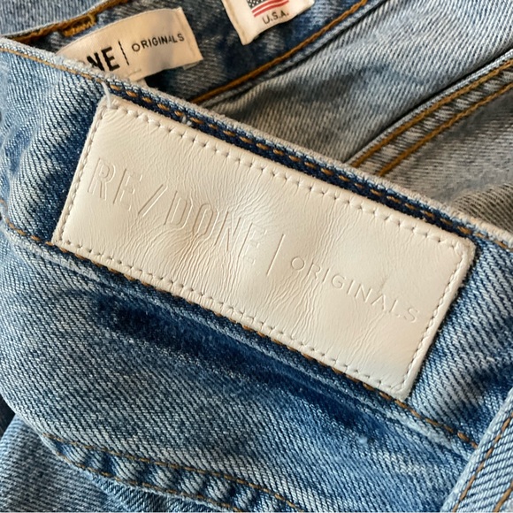 Re/Done denim Double Yoke cutoff Shorts - Picture 12 of 16